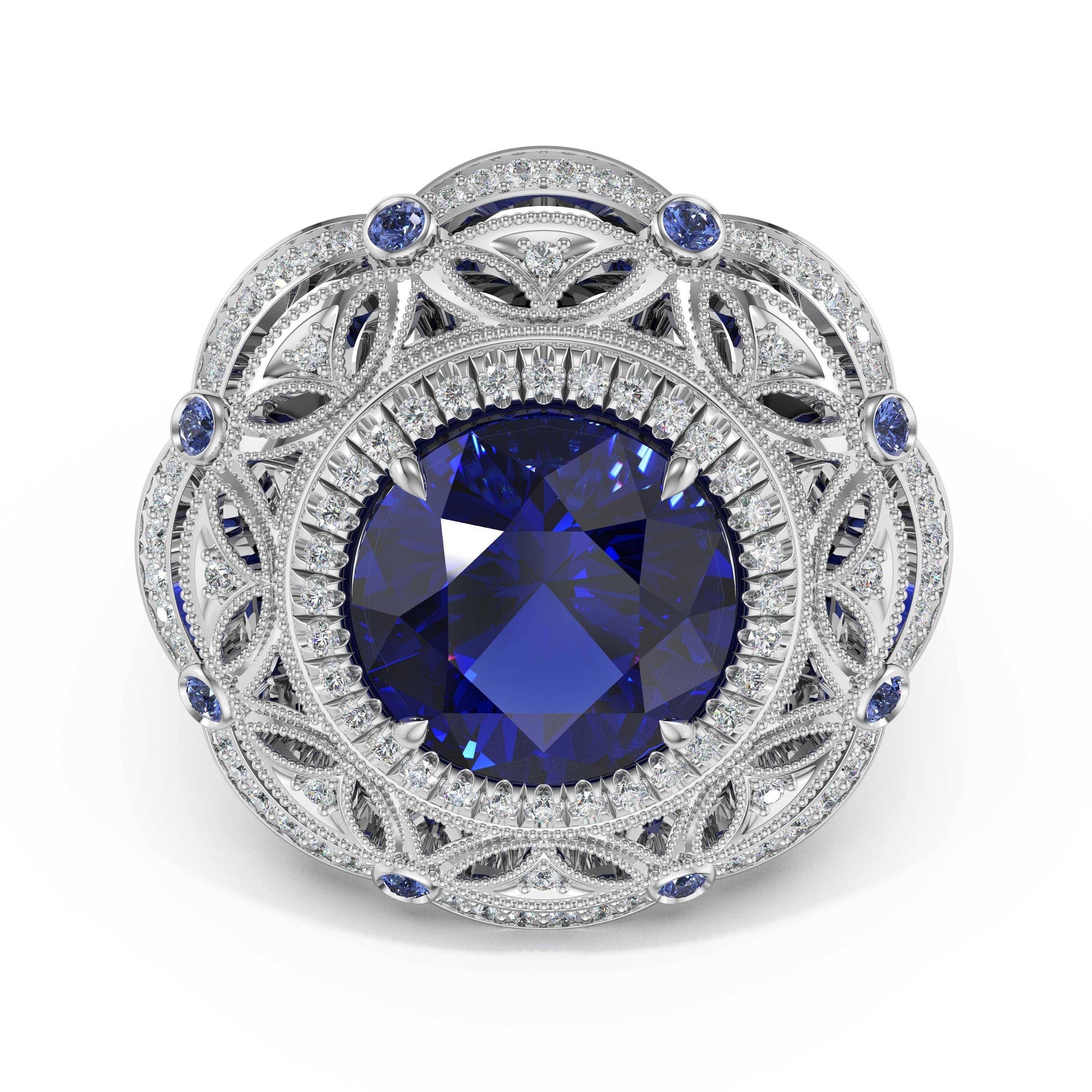 round-estate-sapphire-engagement-ring-470RDBS2
