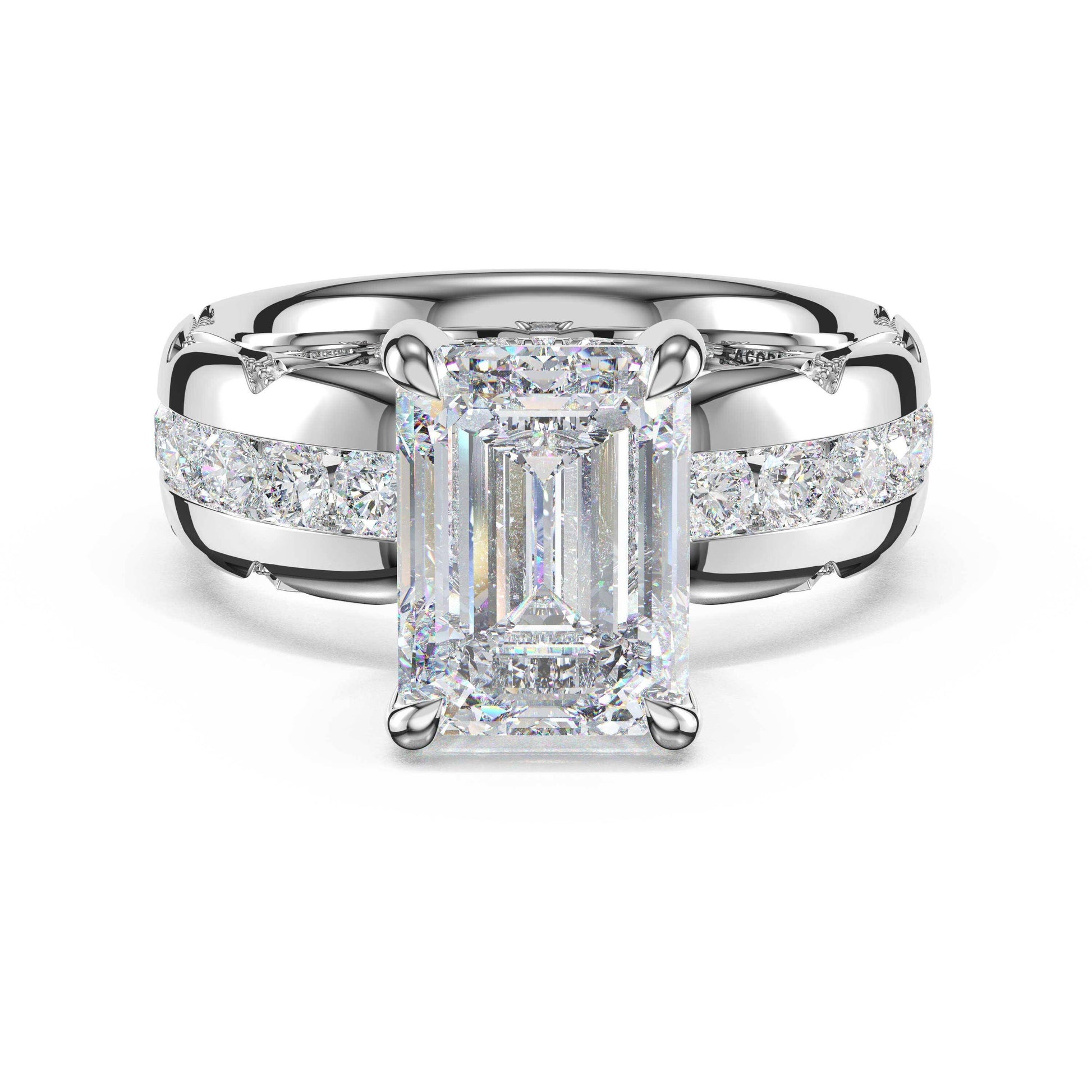 channel-set-emerald-solitaire-engagement-ring-471EC