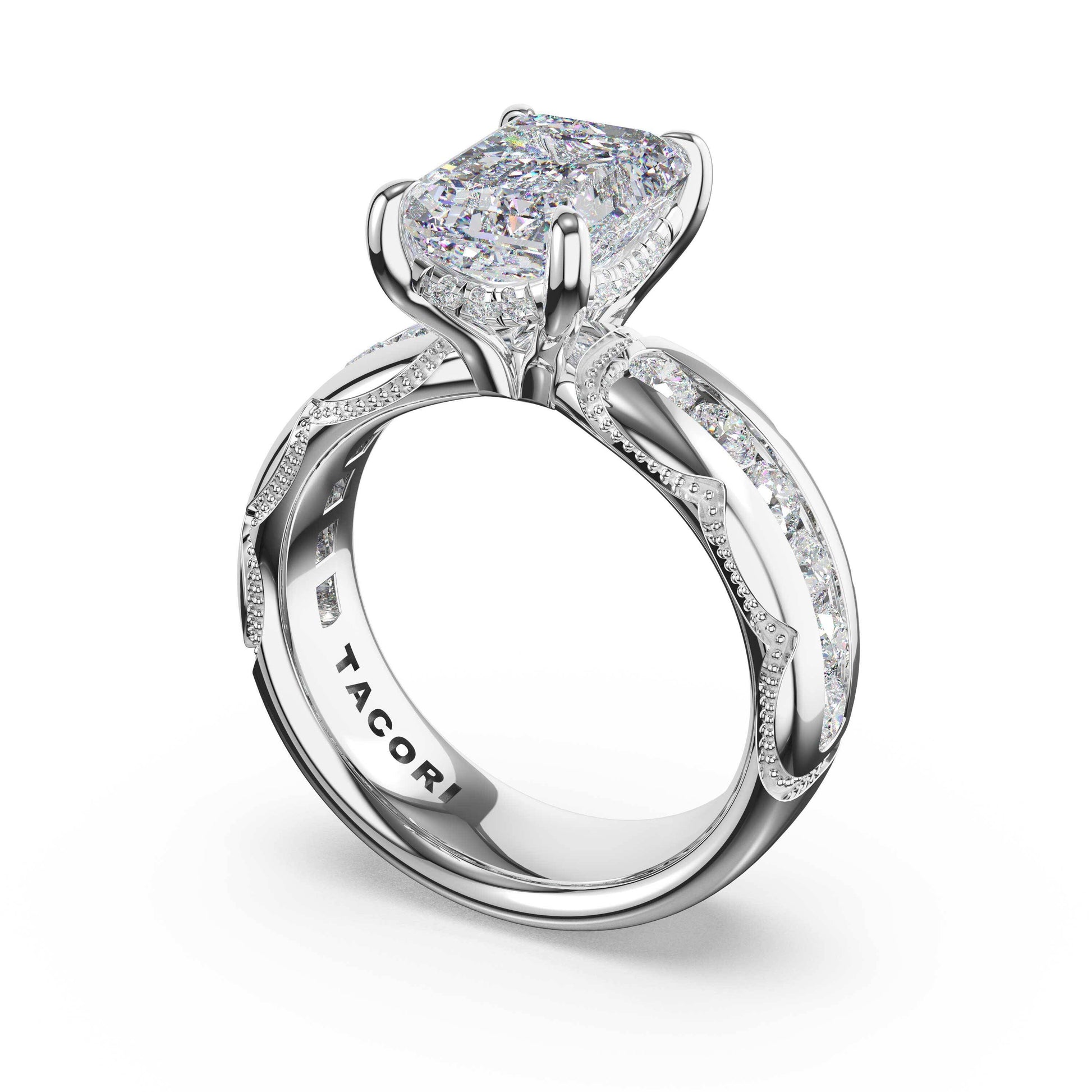 channel-set-emerald-solitaire-engagement-ring-471EC