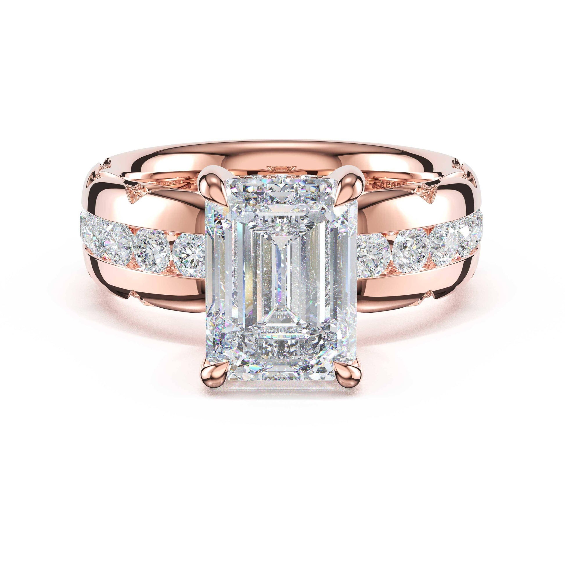 channel-set-emerald-solitaire-engagement-ring-471EC