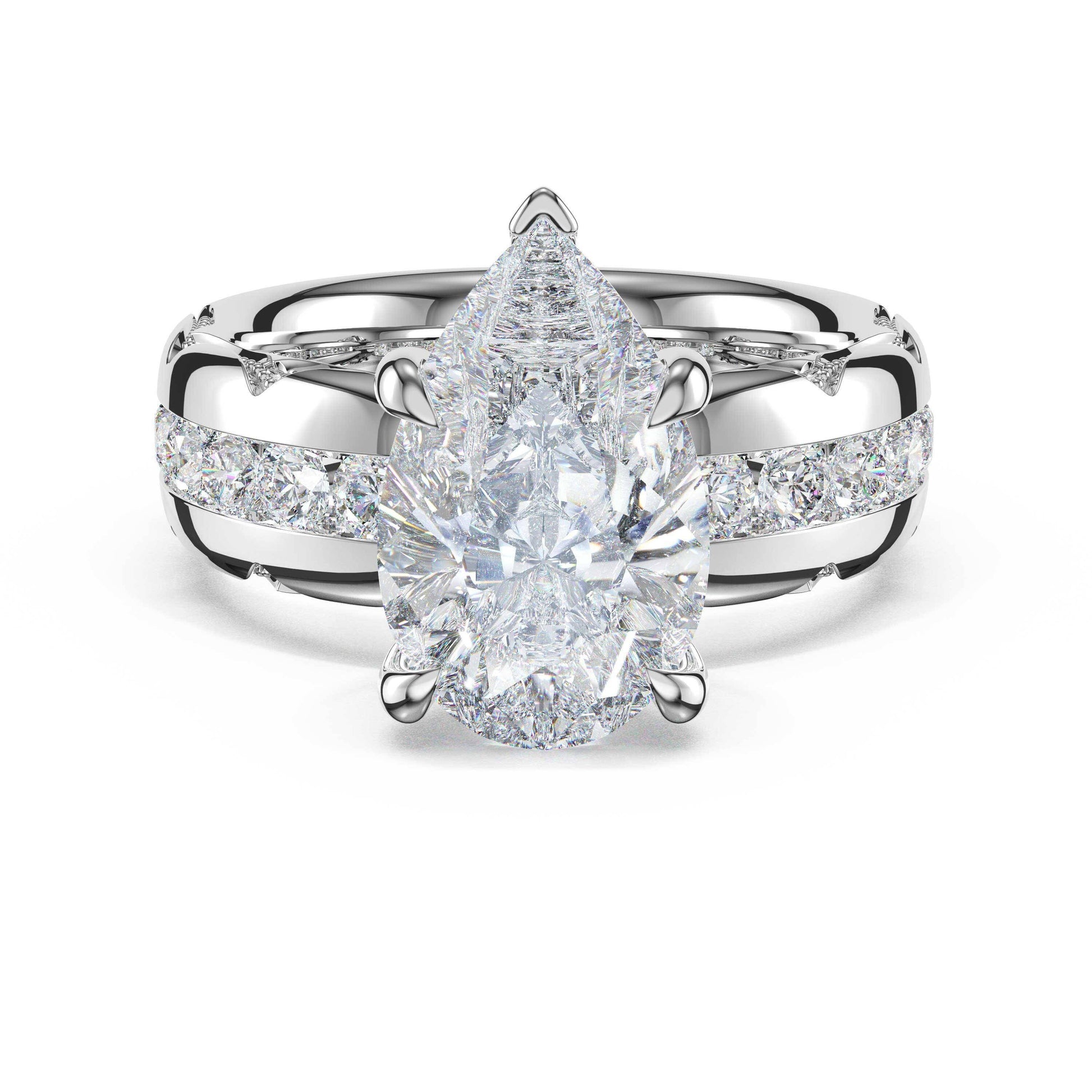 channel-set-pear-solitaire-engagement-ring-471PS