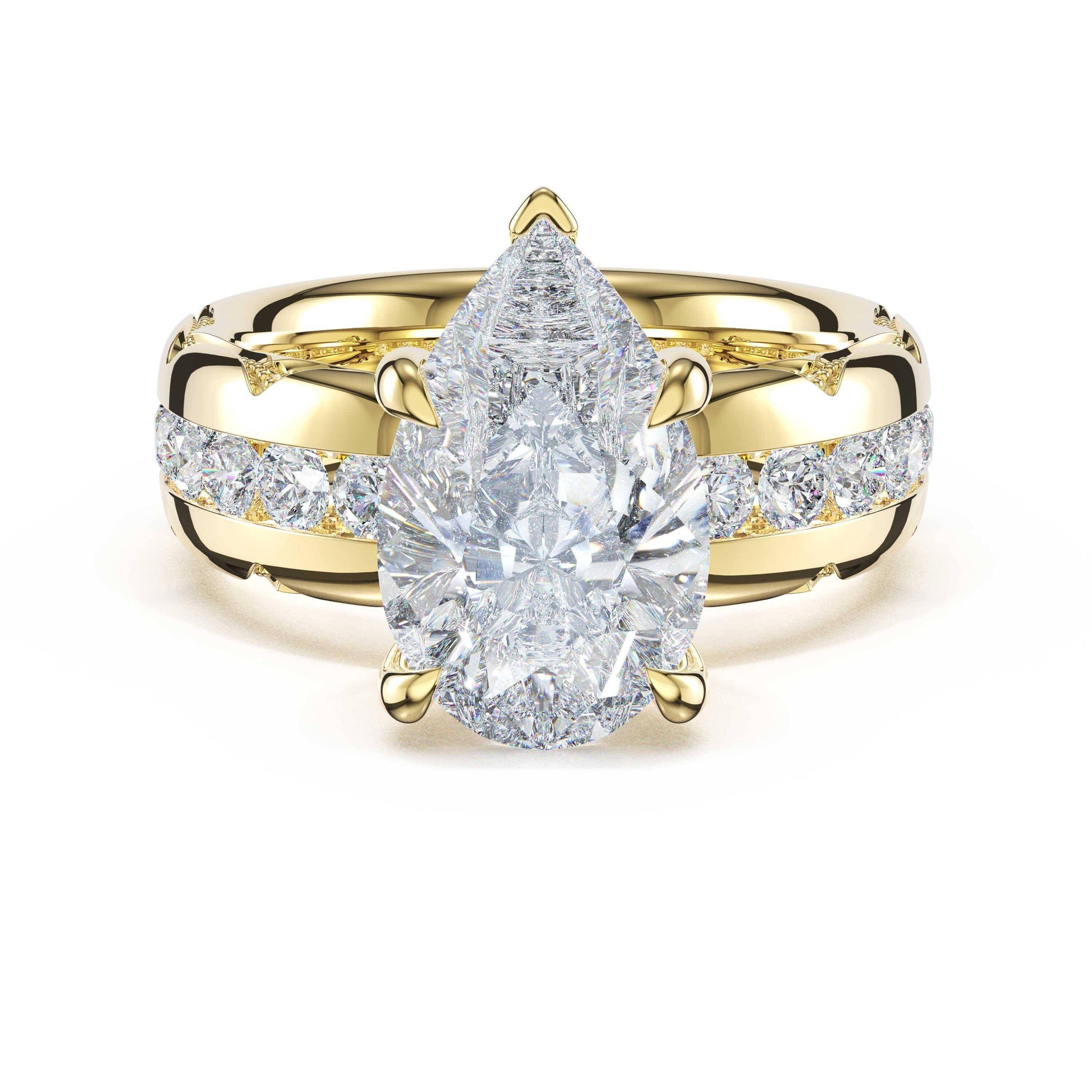 channel-set-pear-solitaire-engagement-ring-471PS