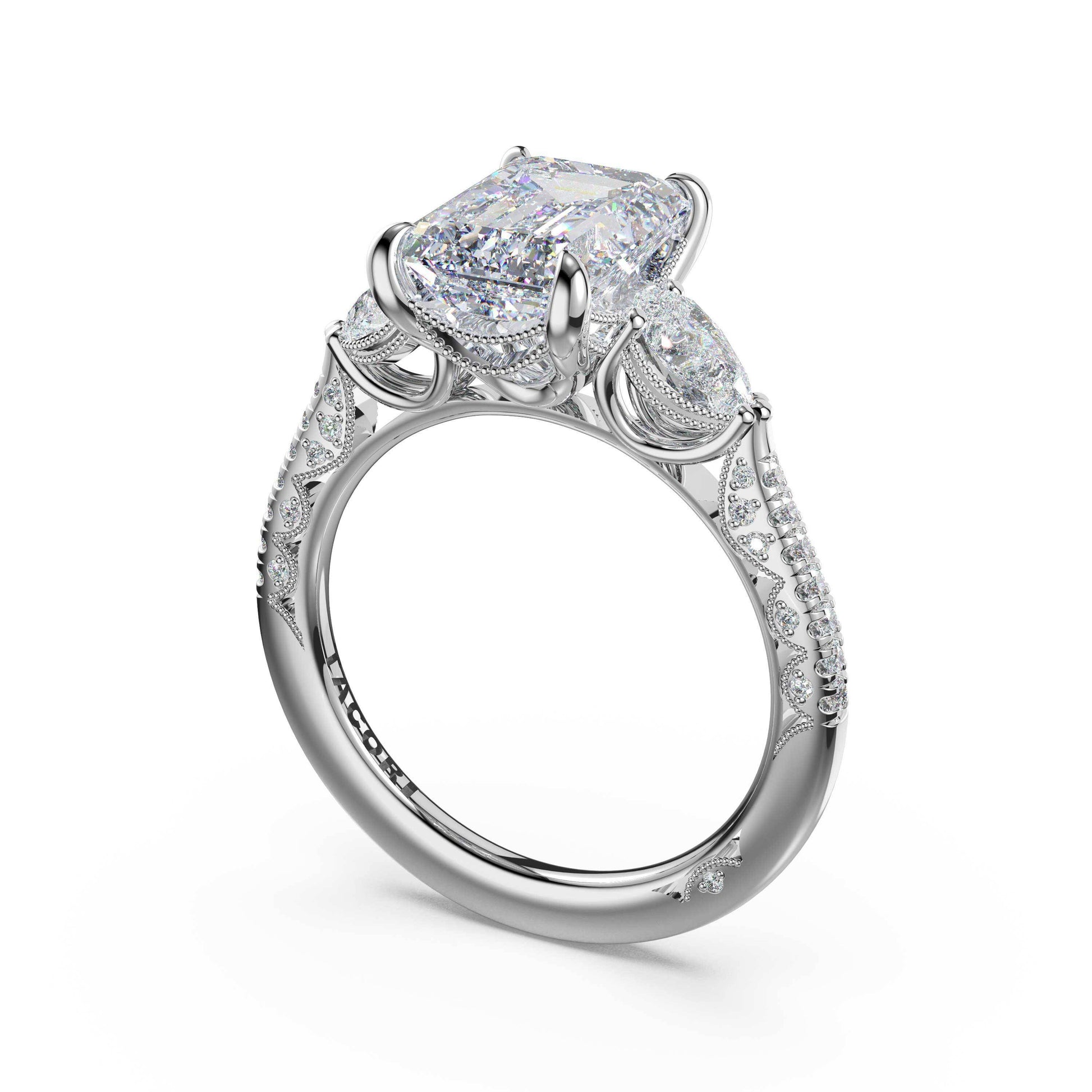 3-stone-pear-diamond-side-emerald-engagement-ring-478EC