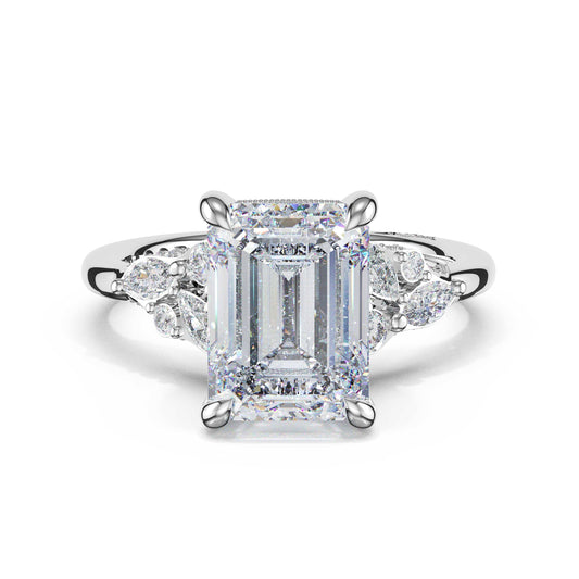asymmetrical-cluster-emerald-engagement-ring-483EC