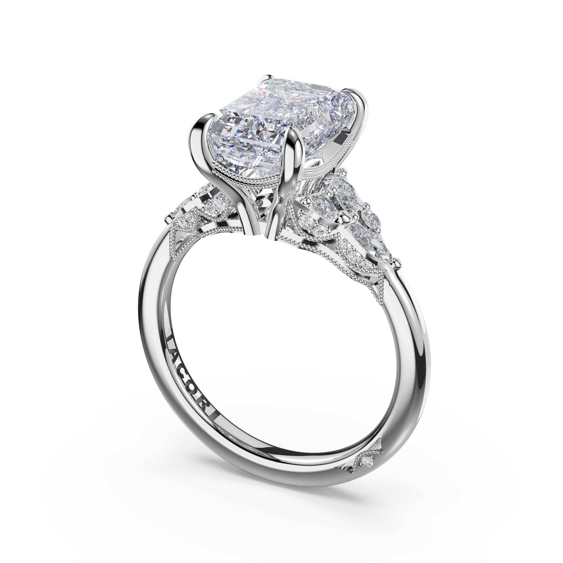asymmetrical-cluster-emerald-engagement-ring-483EC