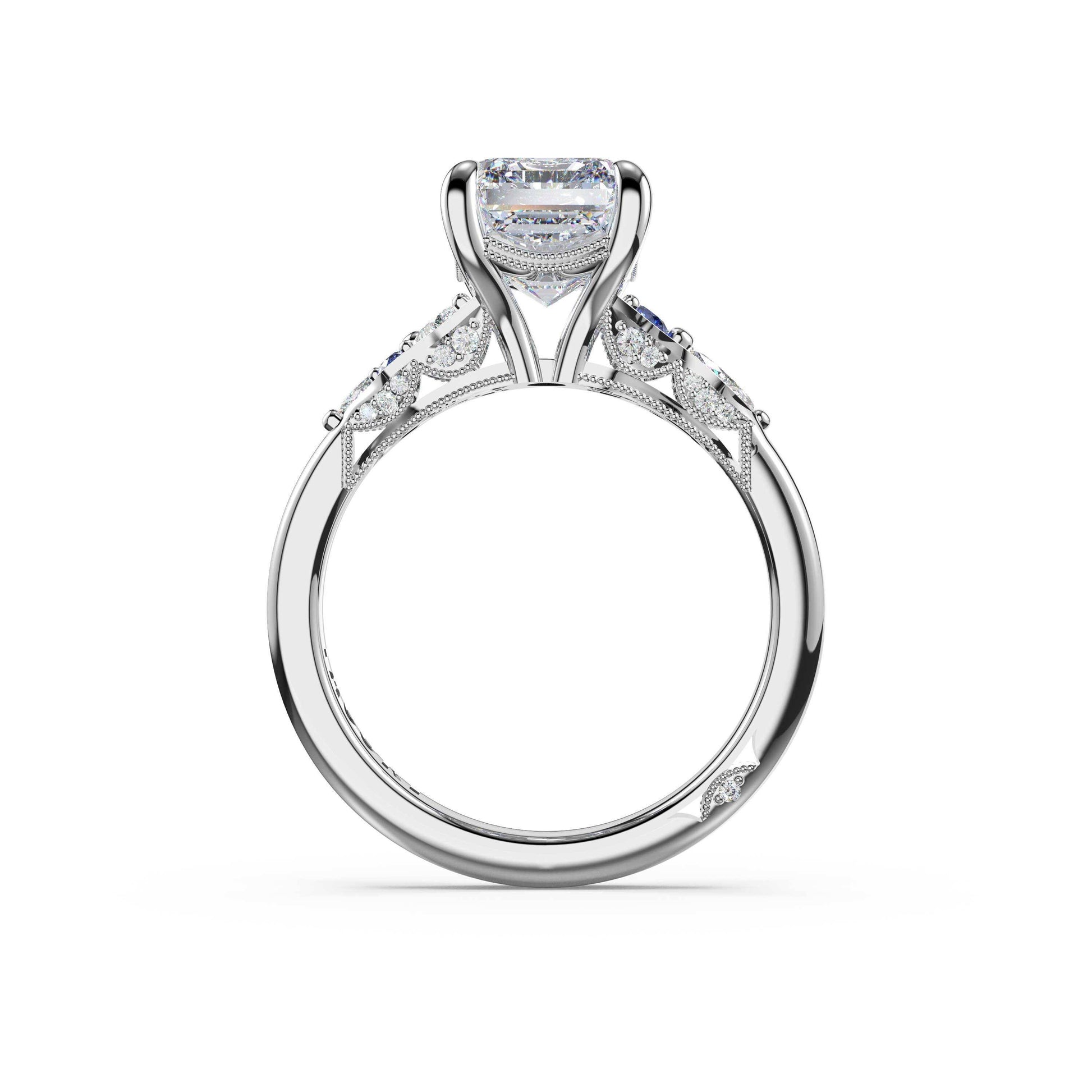 sapphire-cluster-emerald-engagement-ring-483ECBS