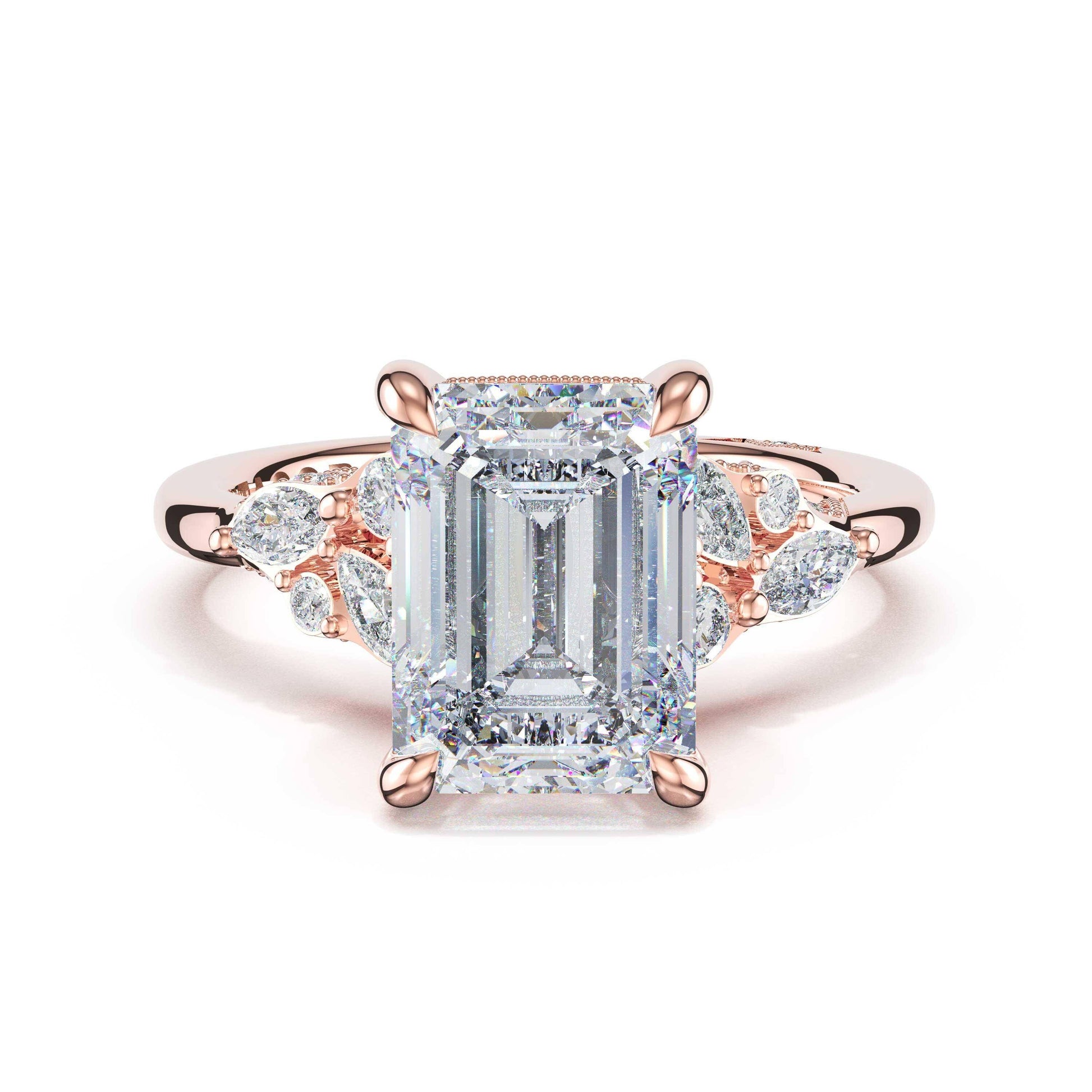 asymmetrical-cluster-emerald-engagement-ring-483EC