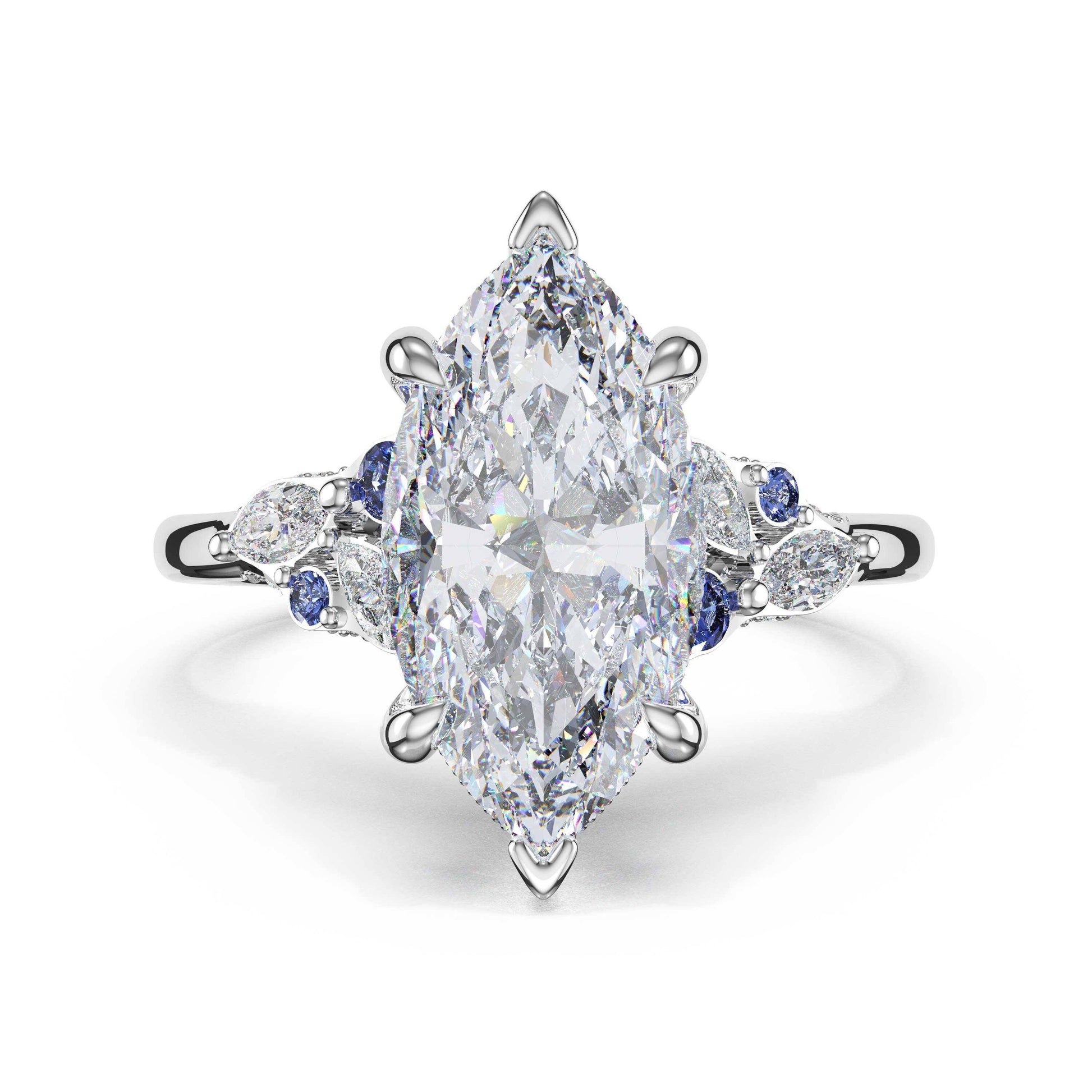 sapphire-cluster-marquise-engagement-ring-483MQBS