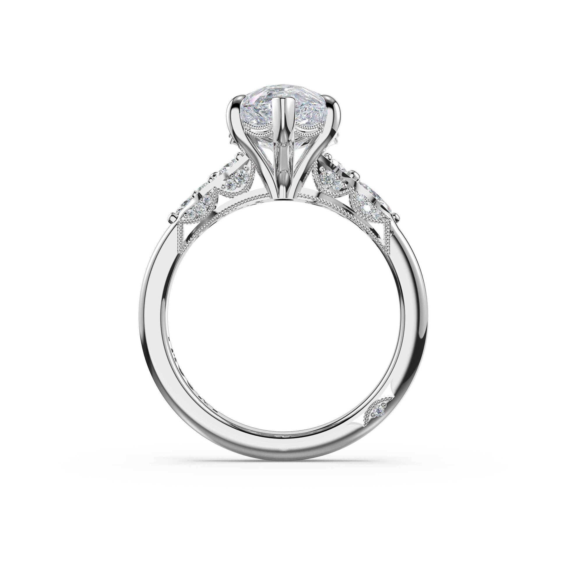 asymmetrical-cluster-pear-engagement-ring-483PS