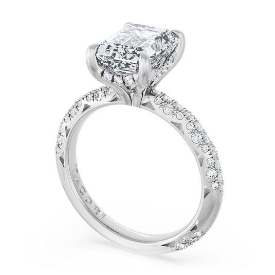 Tacori Emerald Bloom Engagement Ring 40224EC95X7
