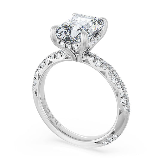 Tacori Radiant Bloom Engagement Ring 40224RAD95X7