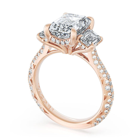 Tacori Emerald 3-Stone Engagement Ring 40927EC12X8534
