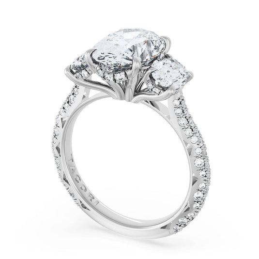 Tacori Oval 3-Stone Engagement Ring 40927OV13X9534