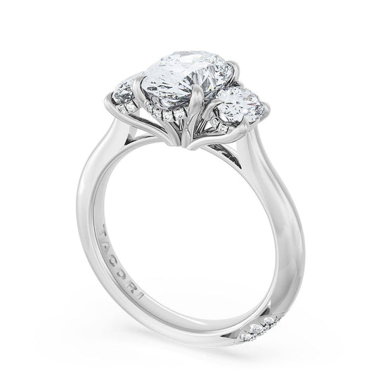 Tacori Oval 3-Stone Engagement Ring 41227OV13X95