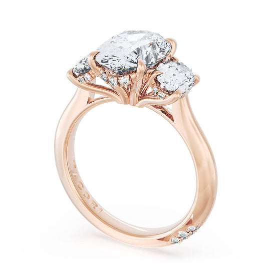 Tacori Oval 3-Stone Engagement Ring 41227OV13X95