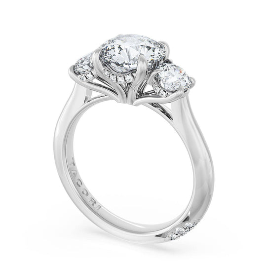 Tacori Round 3-Stone Engagement Ring 41227RD11