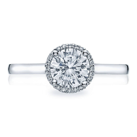 Sculpted Crescent | Round Bloom Engagement Ring 49RD65
