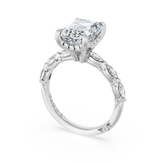 Tacori Emerald Solitaire Engagement Ring 42228EC11X8