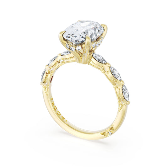Tacori Oval Solitaire Engagement Ring 42228OV125X9