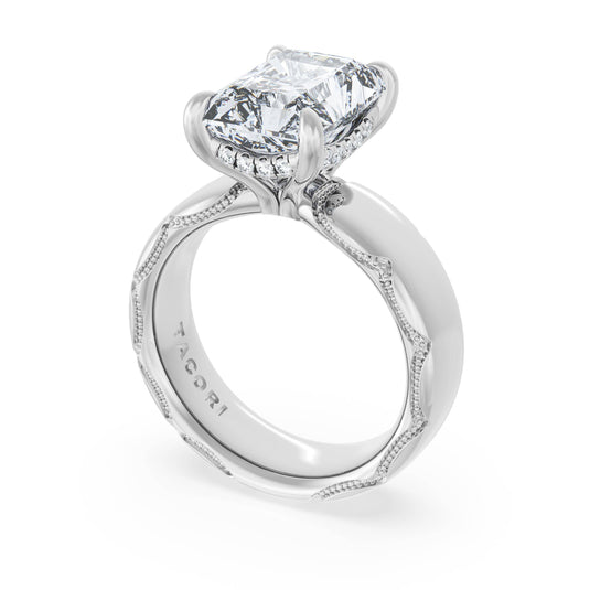 Tacori Radiant Solitaire Cigar Band Engagement Ring 4146RAD11X8