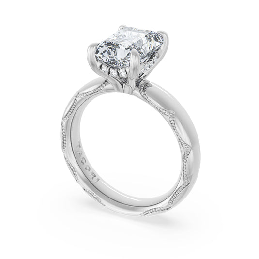 Tacori Radiant Solitaire Cigar Band Engagement Ring 4146RAD11X8