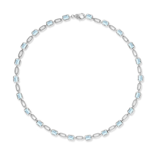 TACORI Allure | Sky Blue Topaz Link Necklace FN825EC55X4BT16