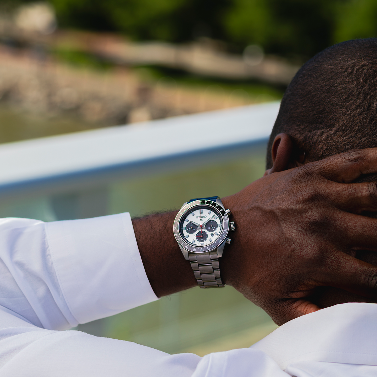 Seiko Speedtimer Solar Chronograph Watch HBJ001