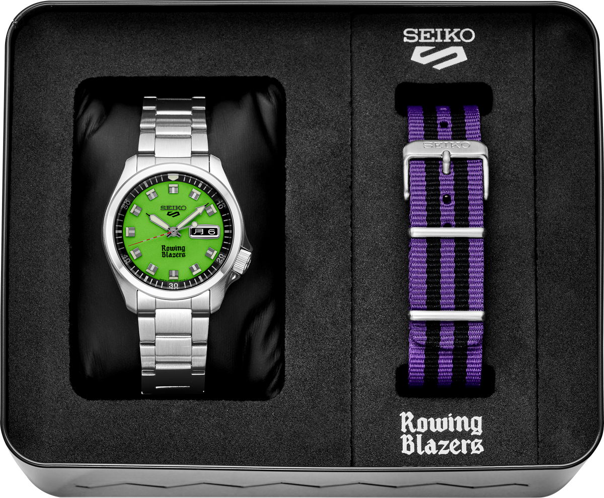 Seiko 5 Sports Rowing Blazers Collaboration Limited Edition Watch SRPJ59