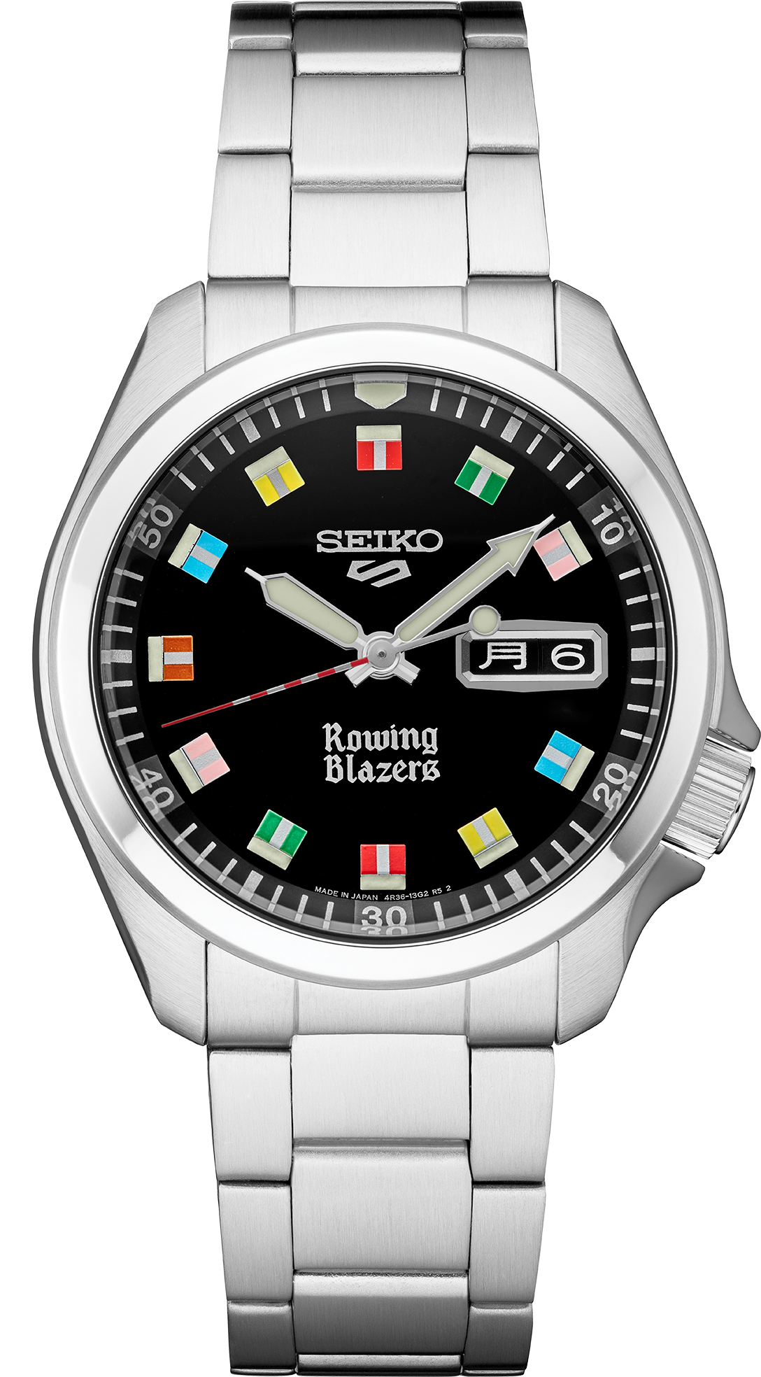 Seiko 5 Sports Rowing Blazers Collaboration Limited Edition Watch SRPJ63
