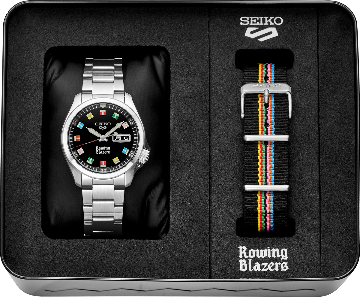 Seiko 5 Sports Rowing Blazers Collaboration Limited Edition Watch SRPJ63