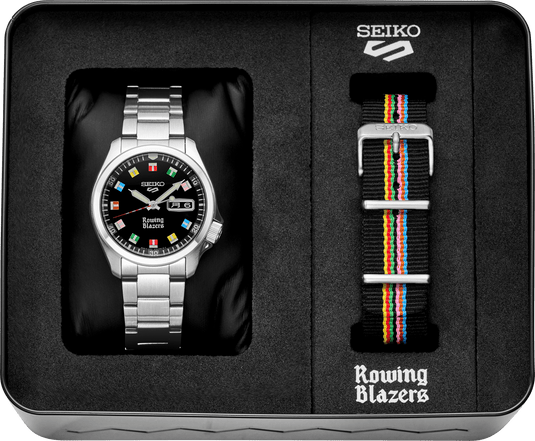 Seiko 5 Sports Rowing Blazers Collaboration Limited Edition Watch SRPJ63