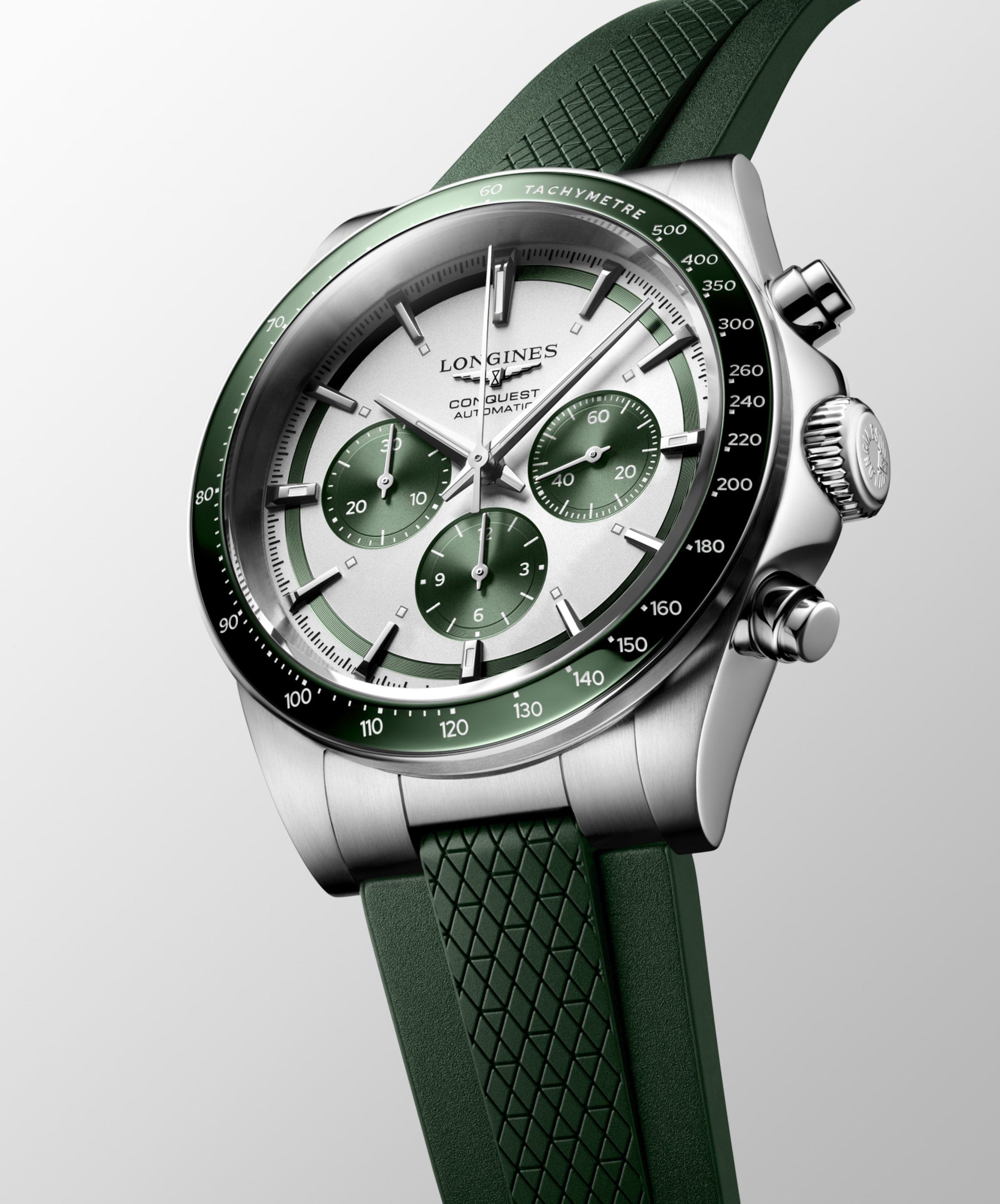 Longines Conquest Chronograph Automatic Watch, Ø 42.00 Mm, Stainless Steel And Ceramic Bezel. L3.835.4.02.9