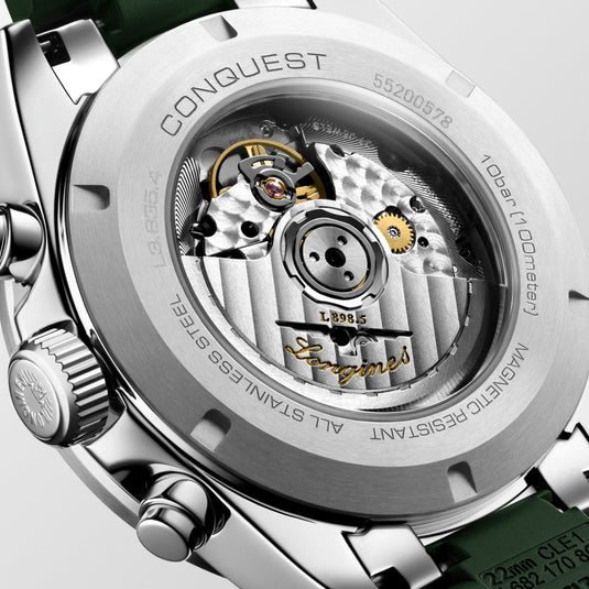 Longines Conquest Chronograph Automatic Watch, Ø 42.00 Mm, Stainless Steel And Ceramic Bezel. L3.835.4.02.9
