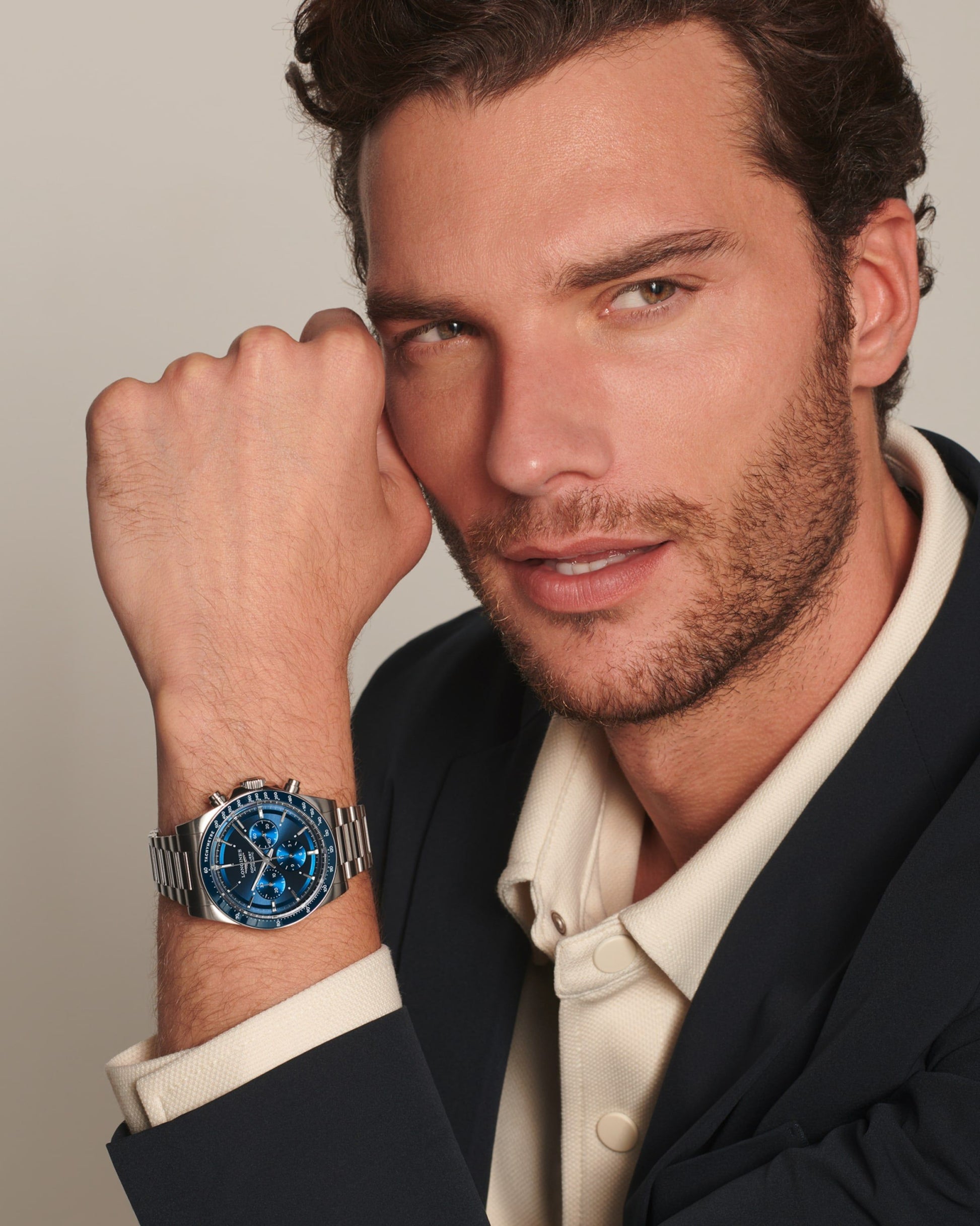 Longines Conquest Chronograph Automatic Watch, Ø 42.00 Mm, Stainless Steel And Ceramic Bezel. L3.835.4.92.6