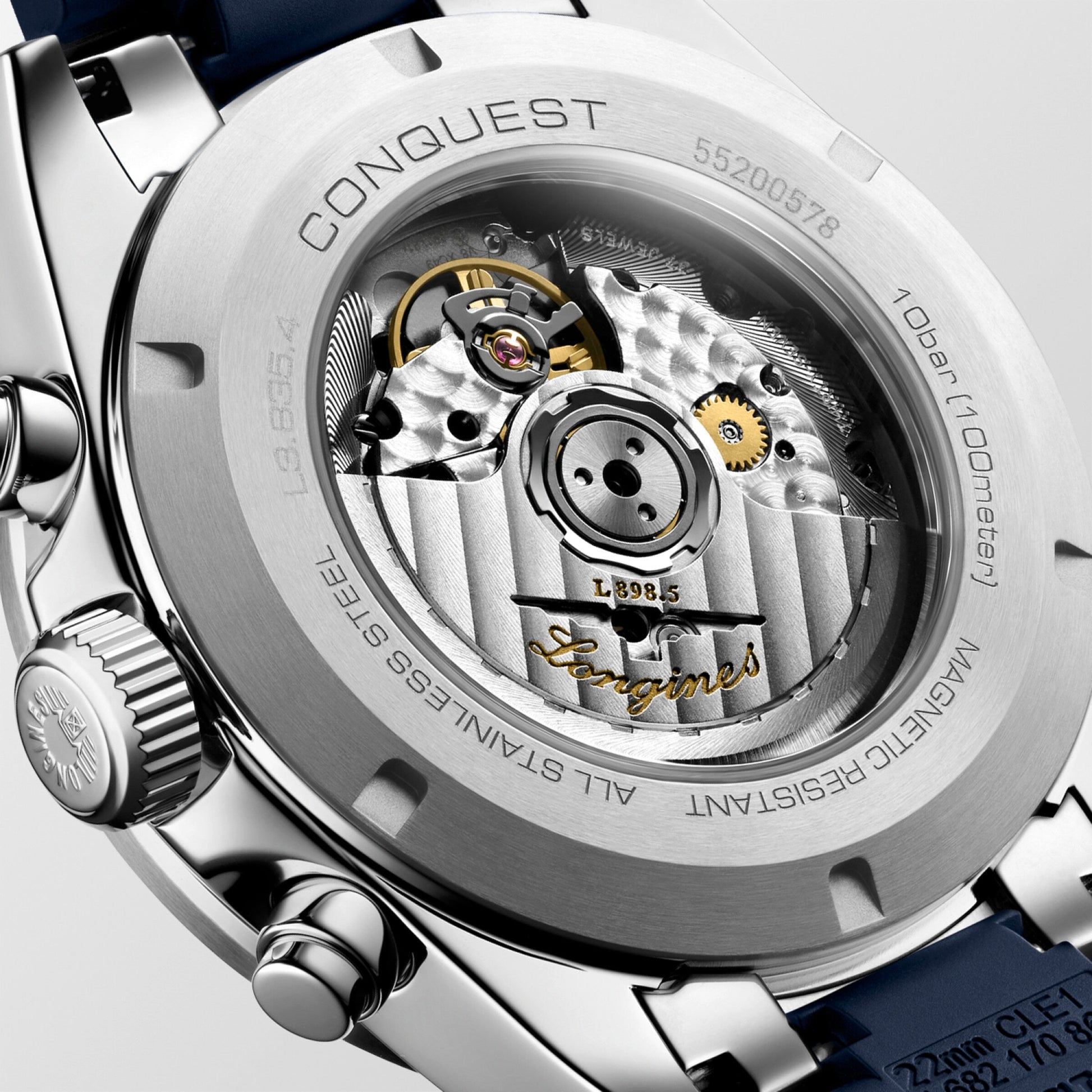 Longines Conquest Chronograph Automatic Watch, Ø 42.00 Mm, Stainless Steel And Ceramic Bezel. L3.835.4.98.9
