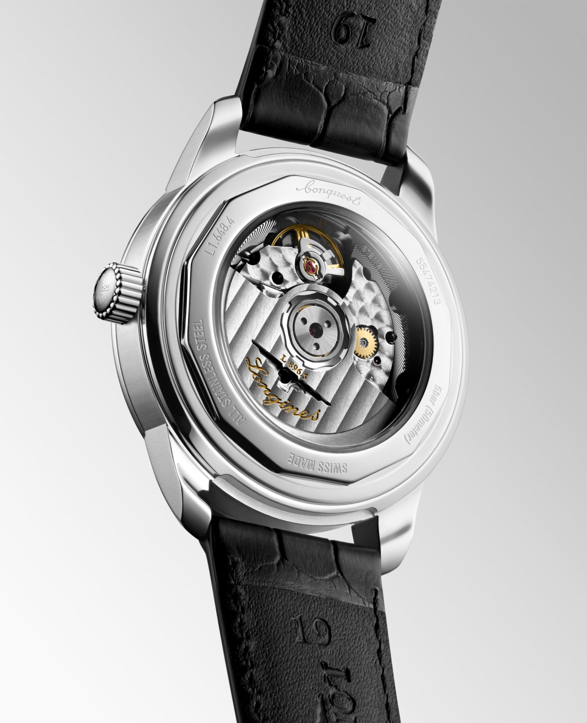 Longines Conquest Heritage Central Power Reserve Automatic Watch, Ø 38.00 Mm, Stainless Steel. L1.648.4.78.2