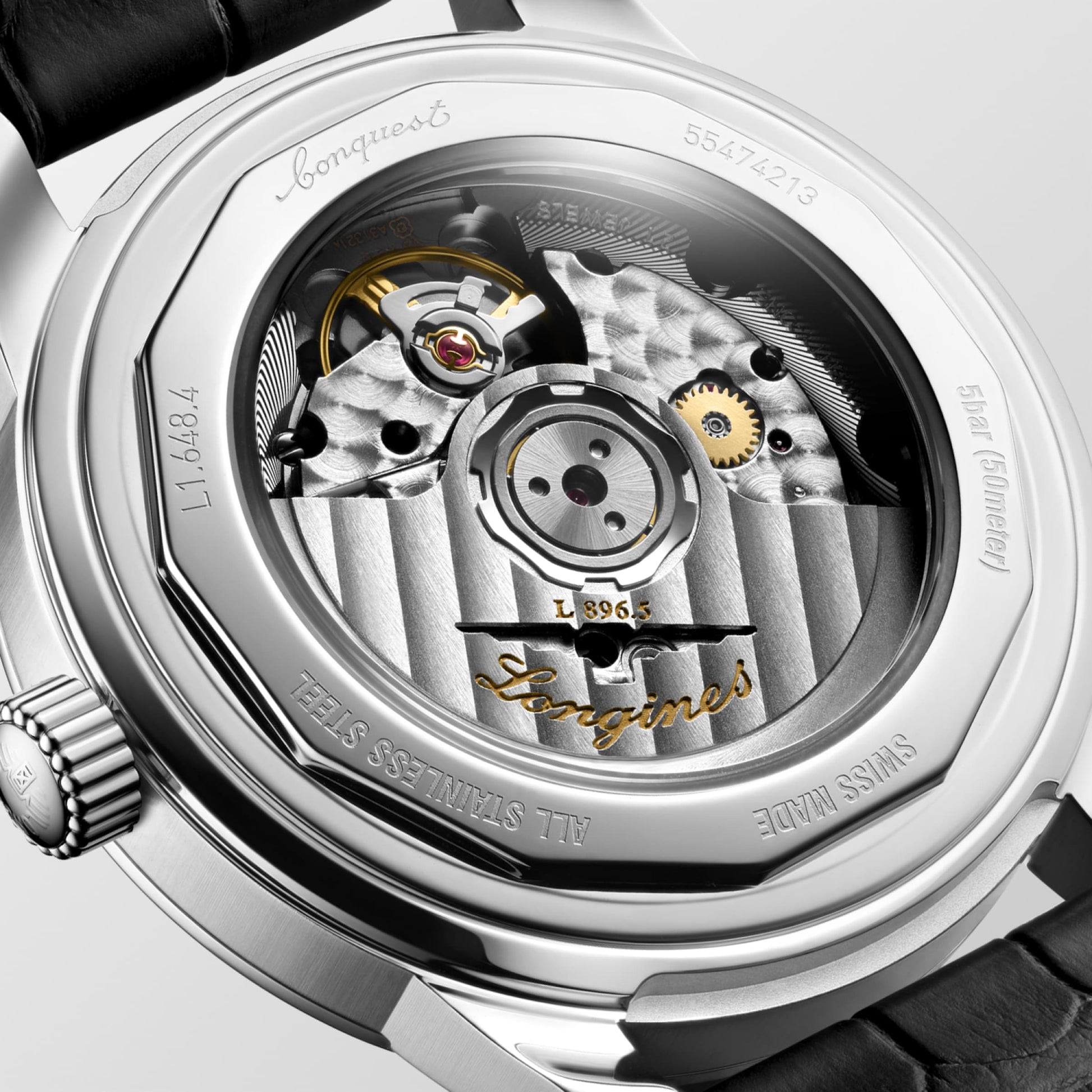 Longines Conquest Heritage Central Power Reserve Automatic Watch, Ø 38.00 Mm, Stainless Steel. L1.648.4.78.2