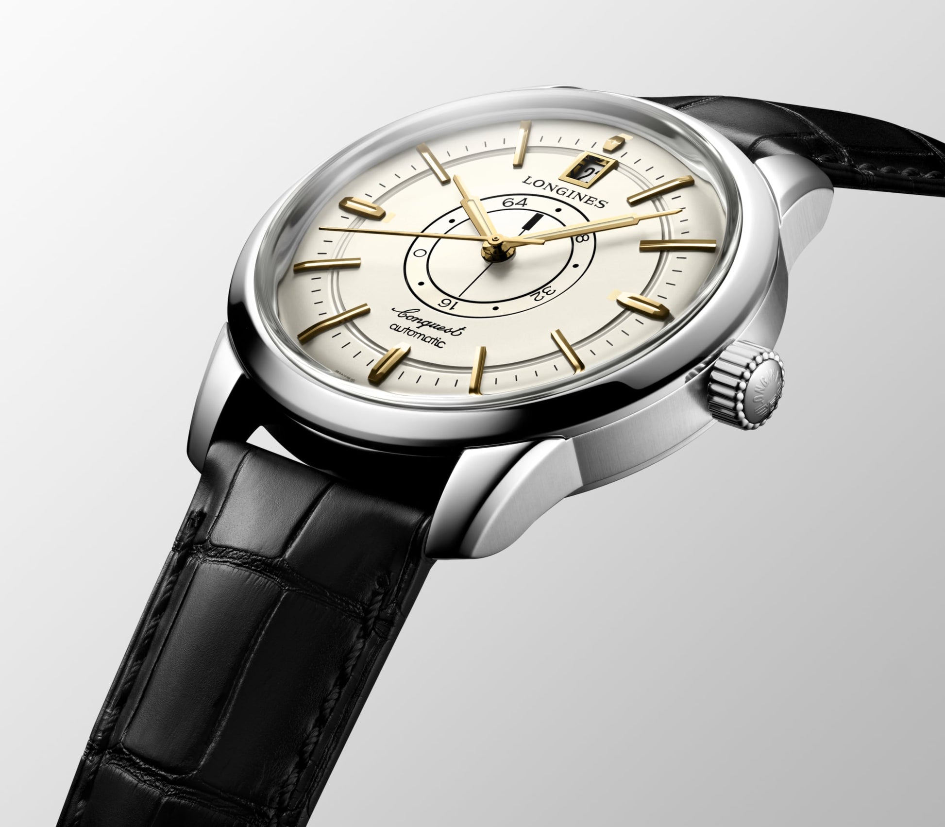 Longines Conquest Heritage Central Power Reserve Automatic Watch, Ø 38.00 Mm, Stainless Steel. L1.648.4.78.2