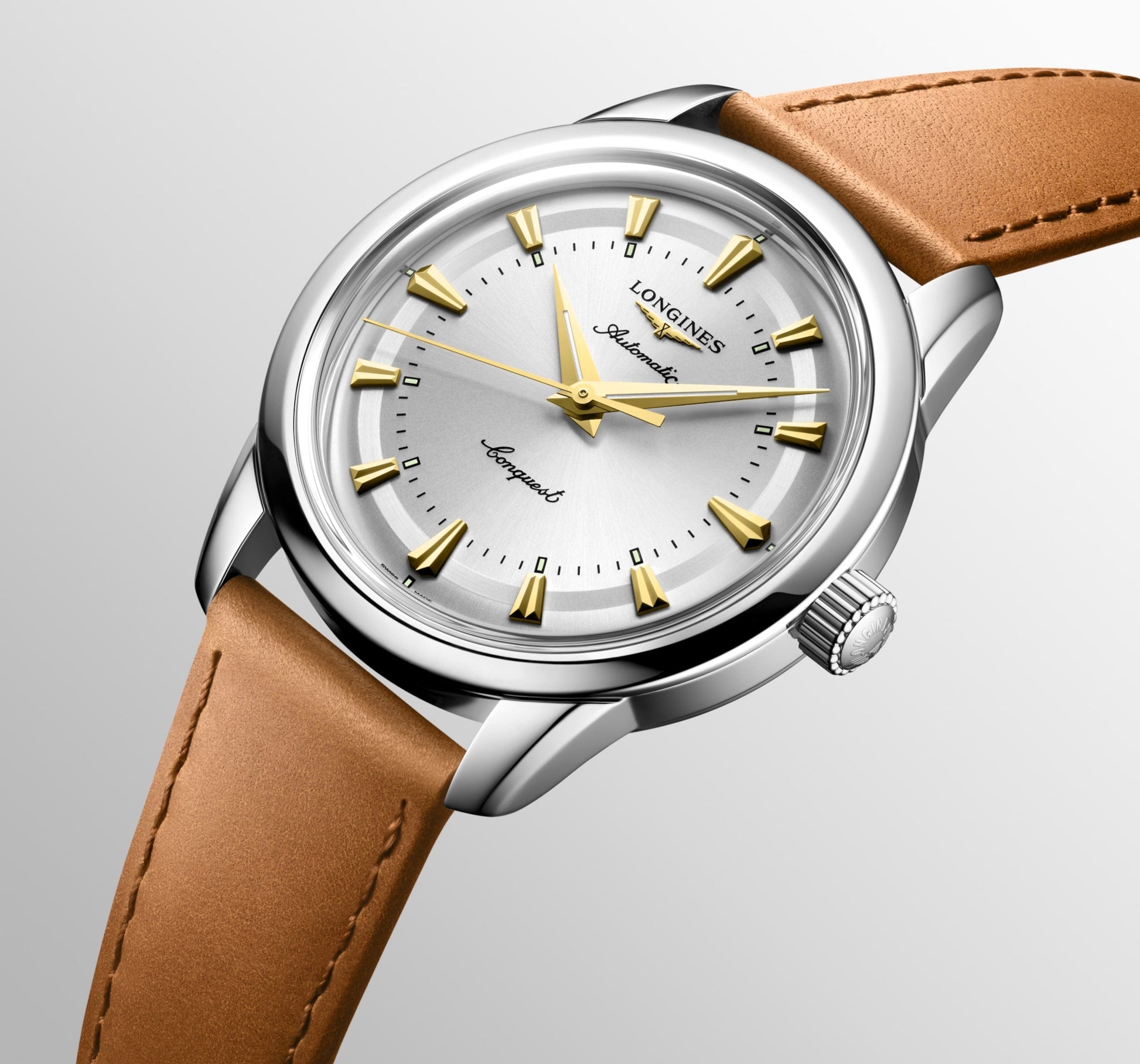 Longines Conquest Heritage Automatic Watch, Ø 38.00 Mm, Stainless Steel. L1.649.4.72.2