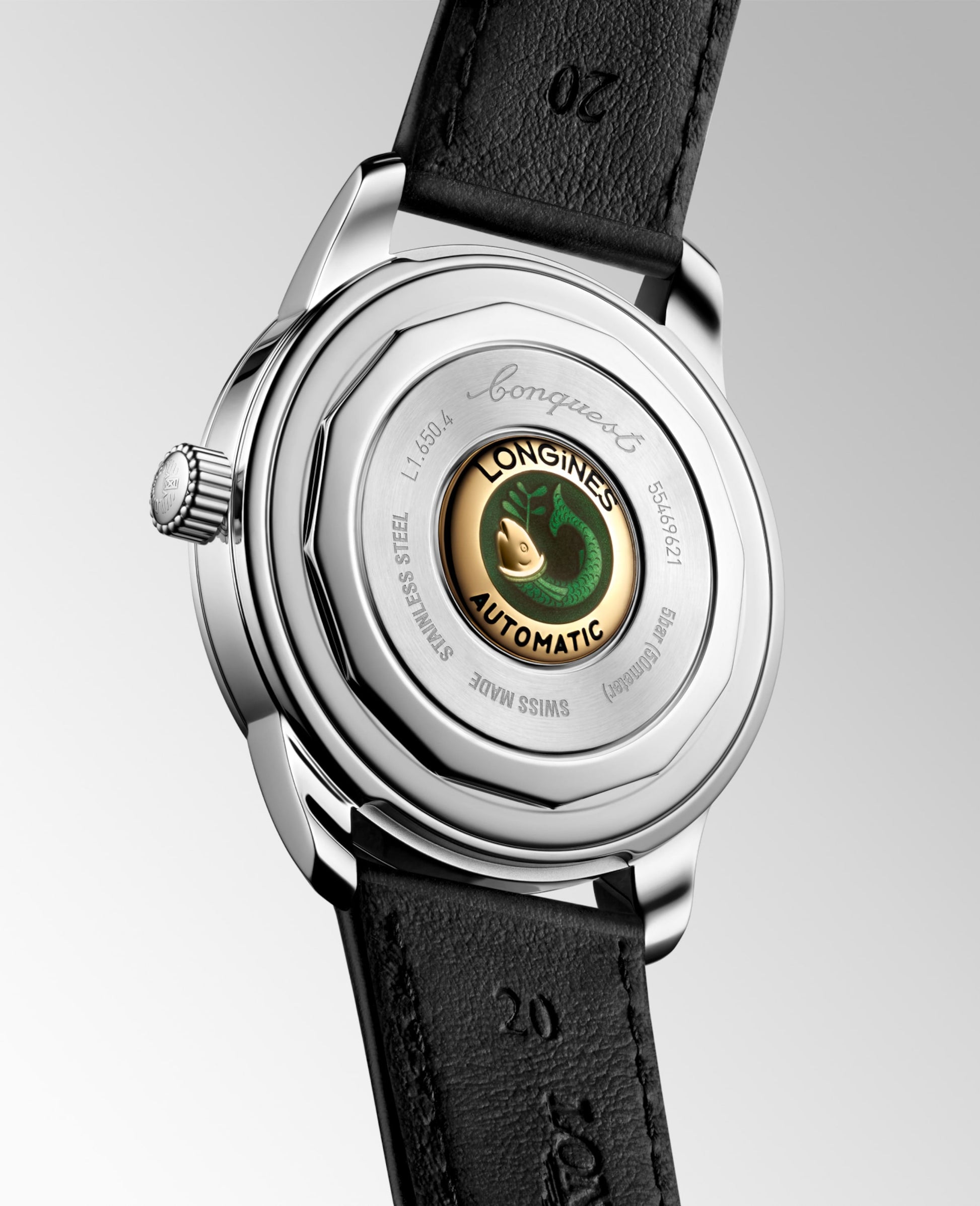 Longines Conquest Heritage Automatic Watch, Ø 40.00 Mm, Stainless Steel. L1.650.4.52.2