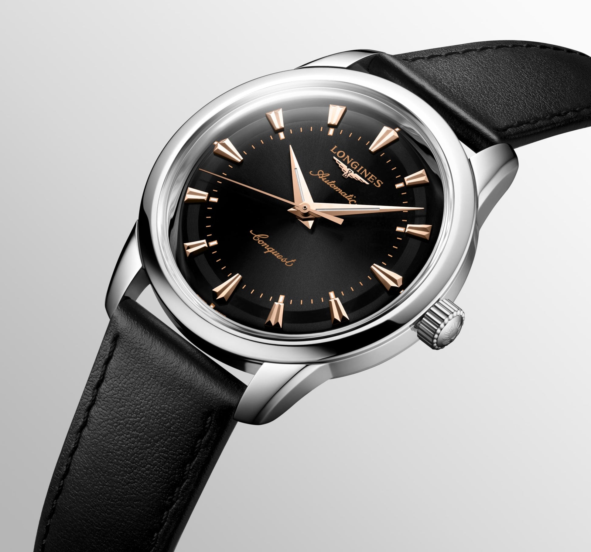 Longines Conquest Heritage Automatic Watch, Ø 40.00 Mm, Stainless Steel. L1.650.4.52.2