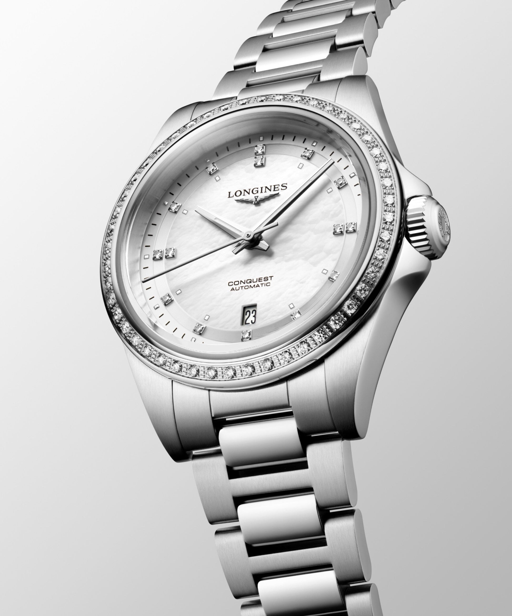 Longines Conquest Automatic Watch, Ø 30.00 Mm, Stainless Steel. L3.320.0.87.6