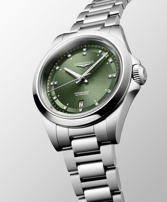 Longines Conquest Automatic Watch, Ø 30.00 Mm, Stainless Steel. L3.320.4.07.6