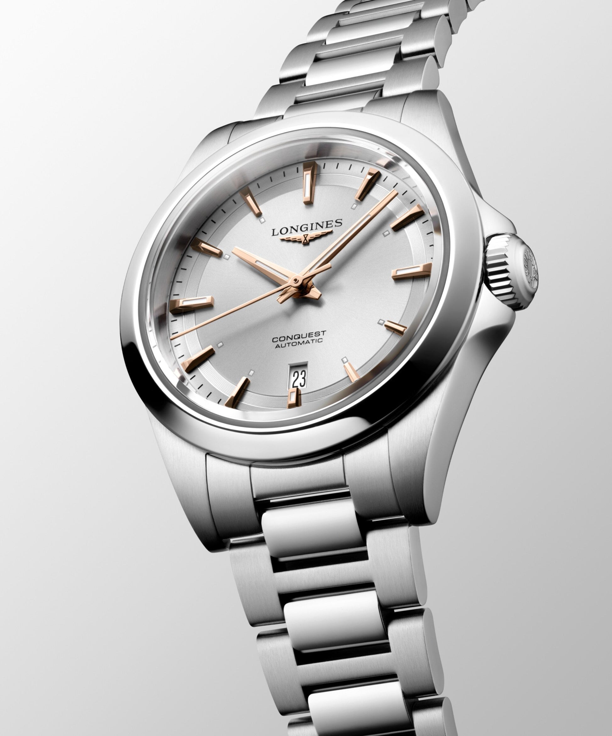 Longines Conquest Automatic Watch, Ø 30.00 Mm, Stainless Steel. L3.320.4.72.6