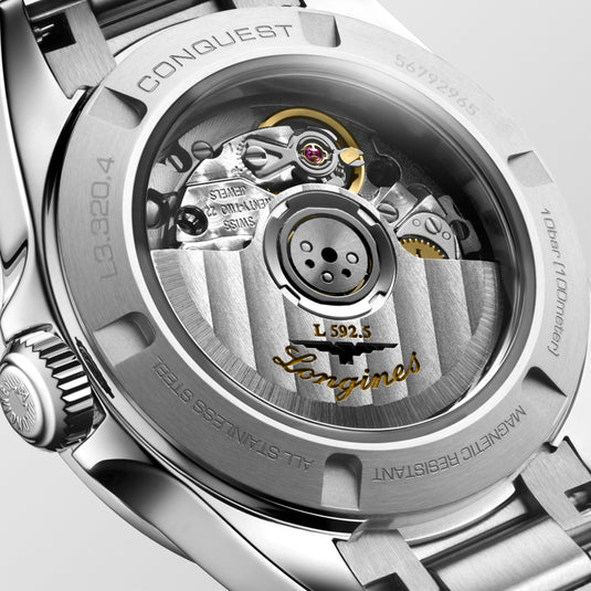 Longines Conquest Automatic Watch, Ø 30.00 Mm, Stainless Steel. L3.320.4.72.6