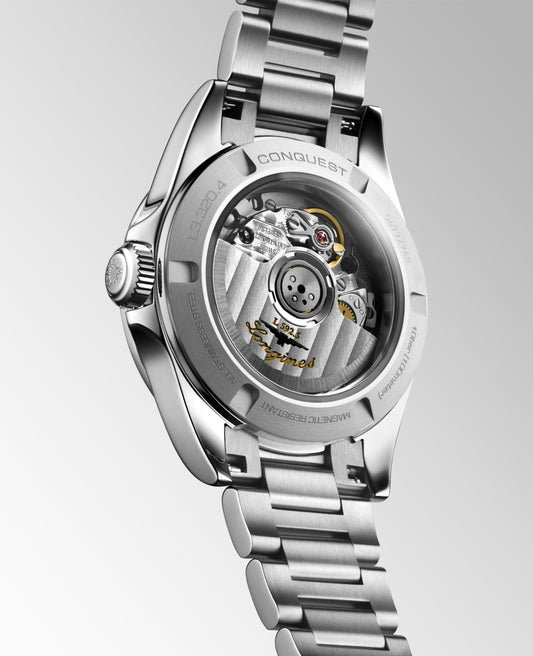 Longines Conquest Automatic Watch, Ø 30.00 Mm, Stainless Steel. L3.320.4.97.6