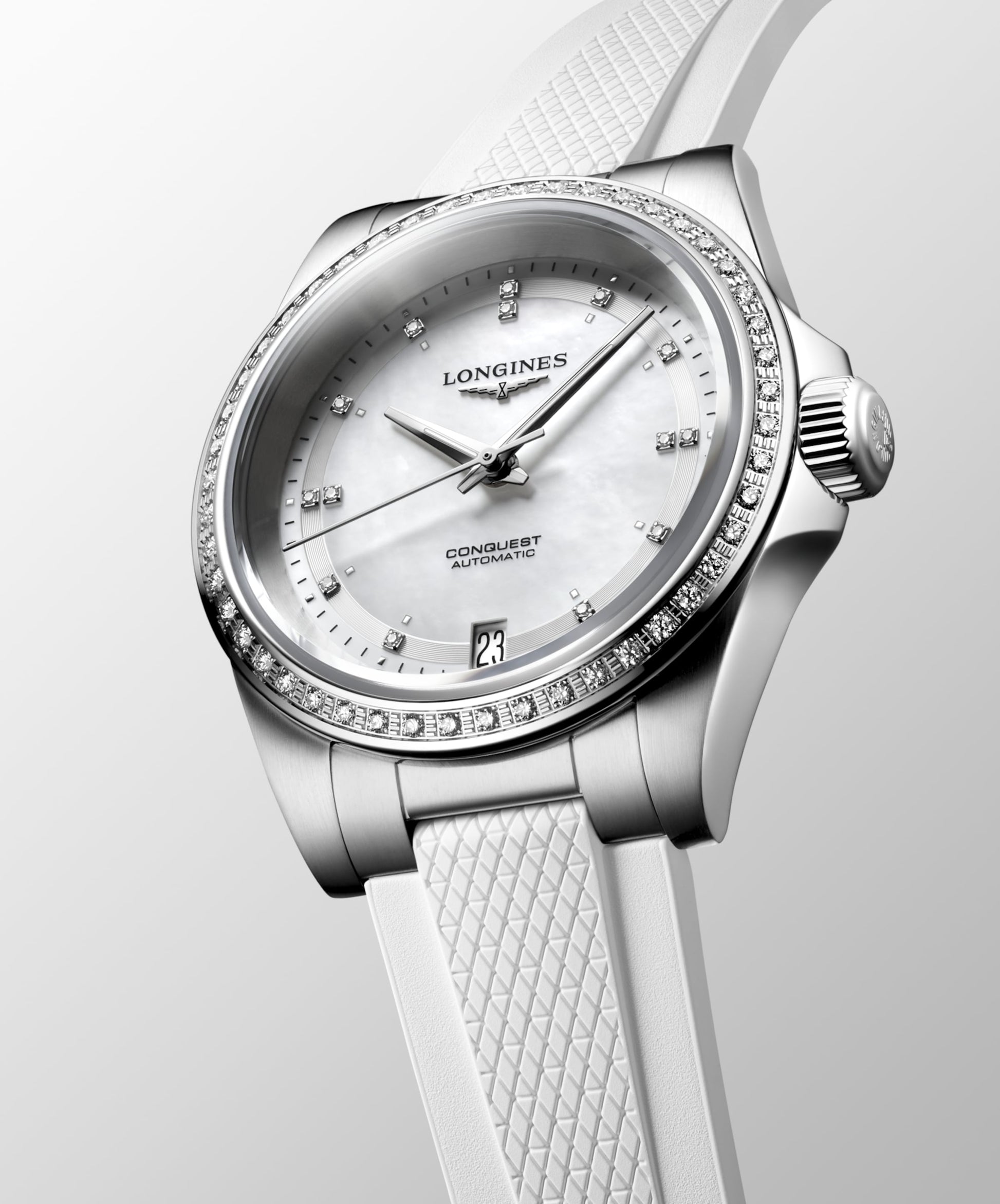 Longines Conquest Automatic Watch, Ø 34.00 Mm, Stainless Steel. L3.430.0.87.9