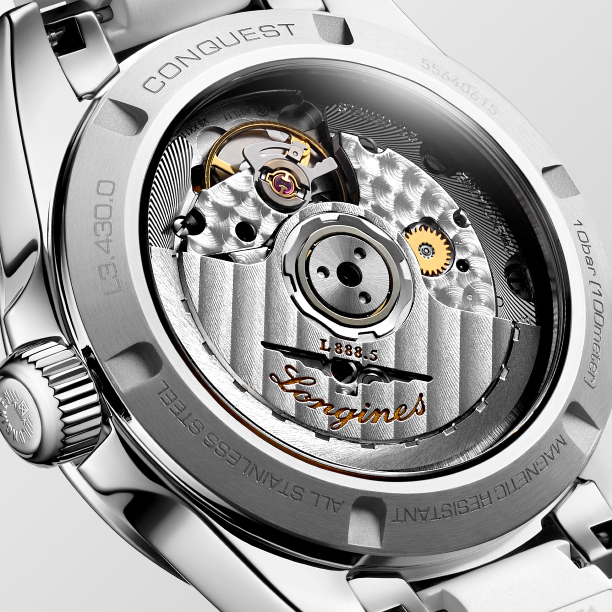 Longines Conquest Automatic Watch, Ø 34.00 Mm, Stainless Steel. L3.430.0.87.9