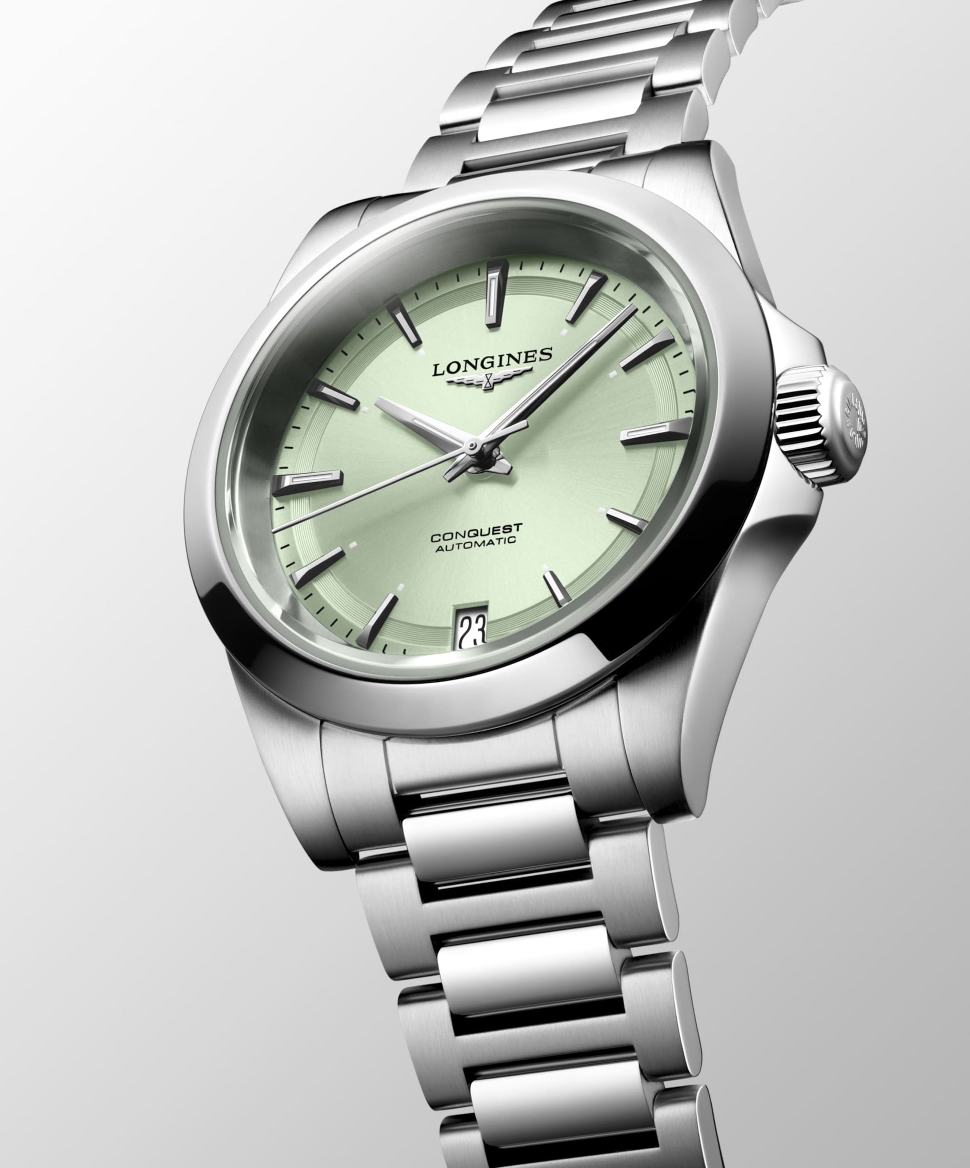 Longines Conquest Automatic Watch, Ø 34.00 Mm, Stainless Steel. L3.430.4.02.6