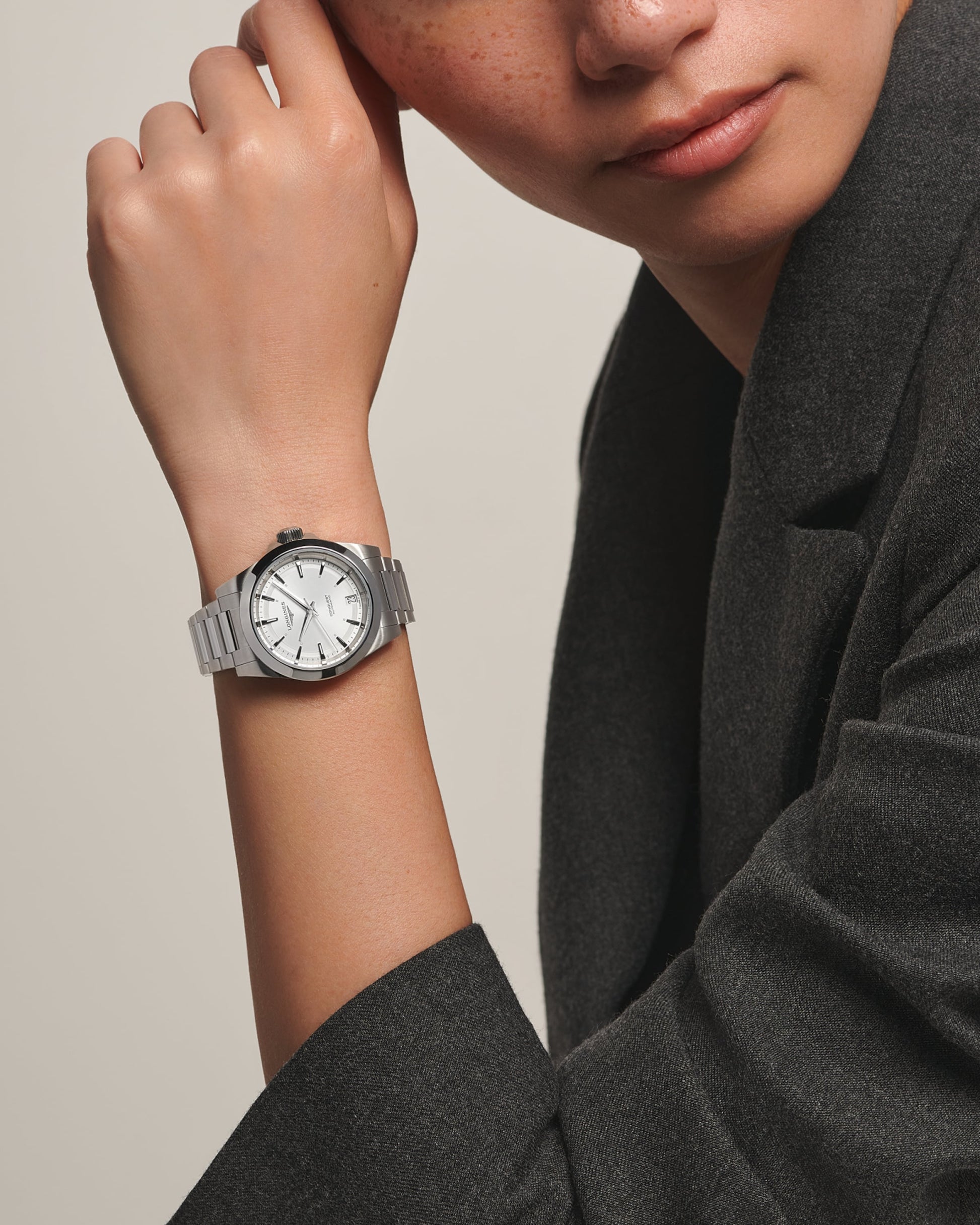 Longines Conquest Automatic Watch, Ø 34.00 Mm, Stainless Steel. L3.430.4.72.6